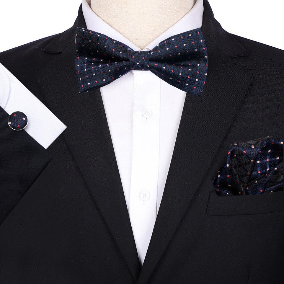 Men'S Groom Wedding Host Solid Color Bow Tie Best Man Suit Korean Version Shirt Bow Tie Wedding Men'S Bow