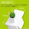 OKA Fill+fit One-Touch Toilet Paper Holder with Shelf, White (Home Convenience Plan Paper Holder)