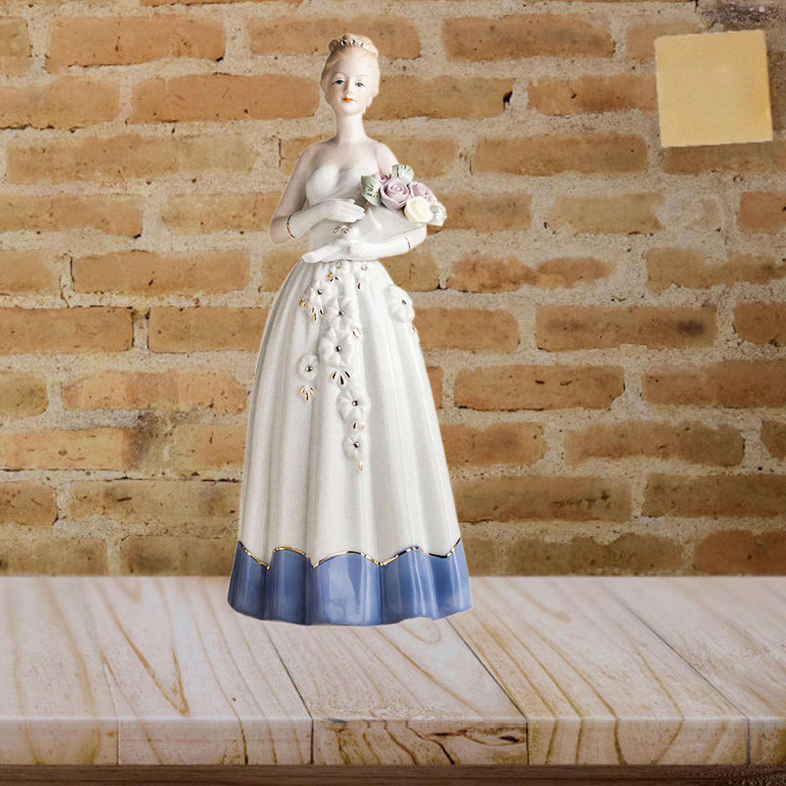 

Фарфоровая статуэтка, скульптура, украшение на свадьбу, украшение на День святого Валентина для тематической вечеринки, праздничное украшение Bride