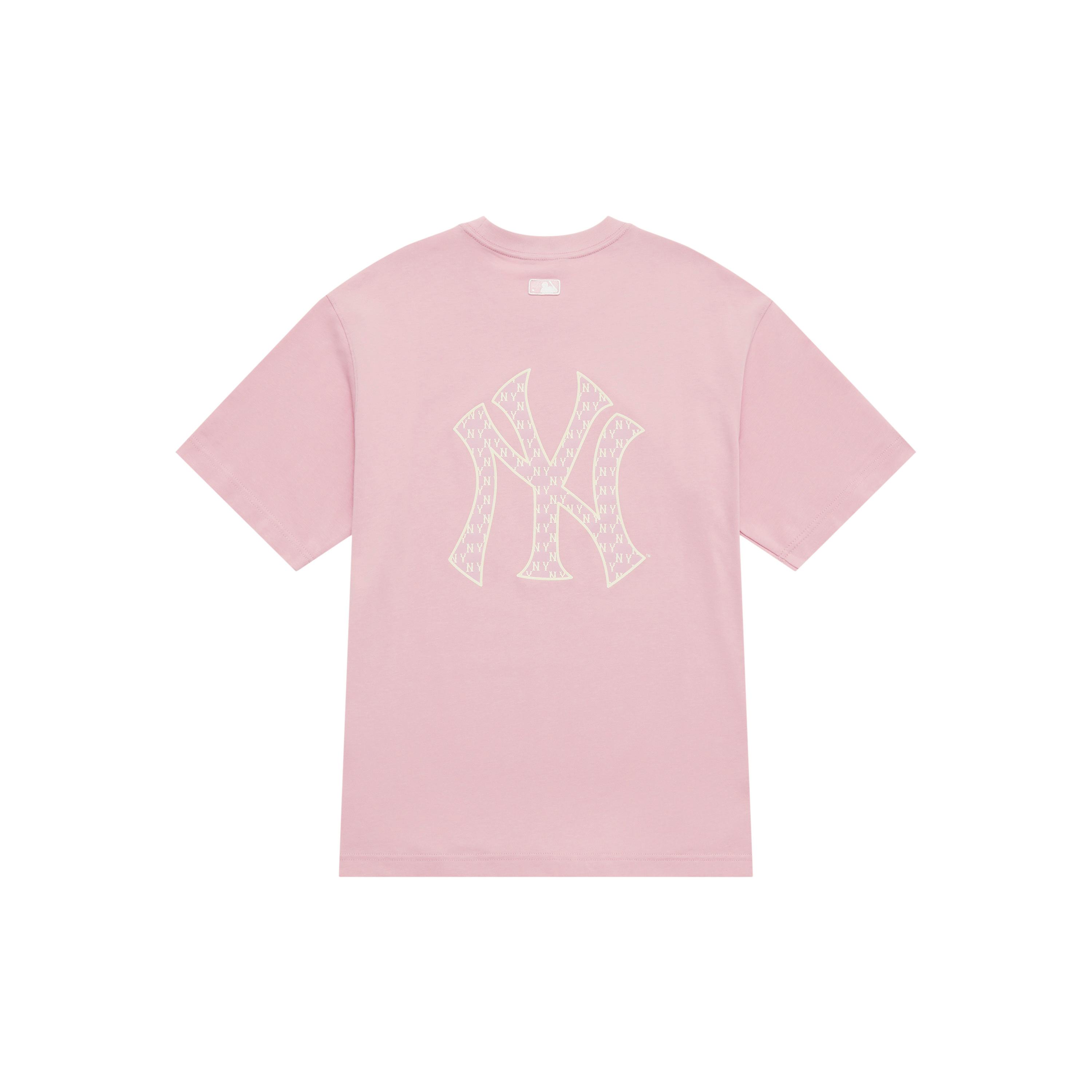 MLB MONOGRAM SS25 T Shirt Unisex Pink 3ATSM0653-50PKM M
