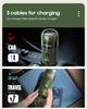 HiBREW H4B Wireless Portable 3 In 1 Espresso Coffee Maker - 15 Bar Pressure - 2200mAh Rechargeable Battery - 3 Cables Fpr Charging
