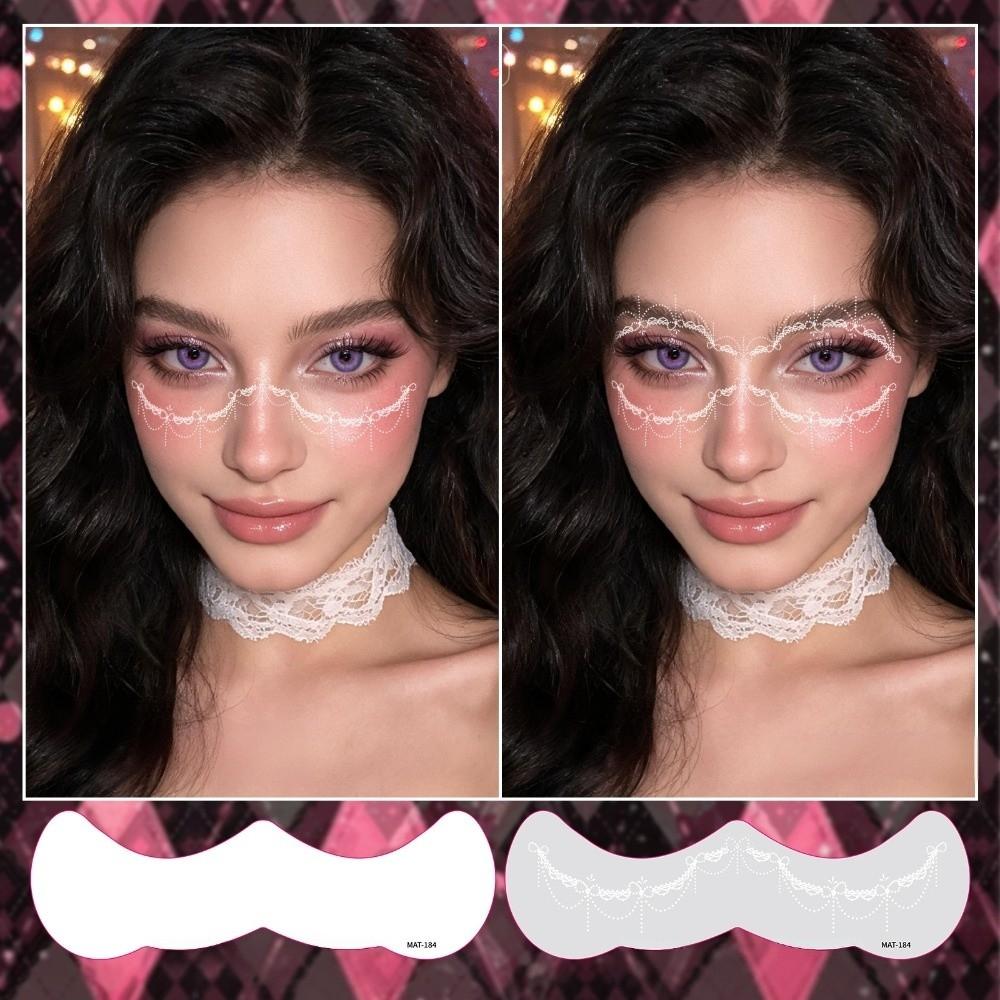 2 Sheets Long Lasting Vine Stickers Tattoo Stickers Waterproof Makeup Stickers Cosplay
