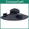 Outdoor Sun Hat With Large Brim And Dual Fans Solar Power For Summer Activities