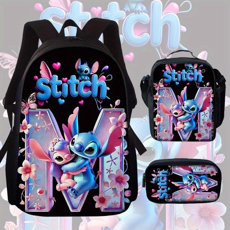 Stitch Rucksack für Kinder aus Oxford-Stoff mit Rückenschutz für den Schulgebrauch