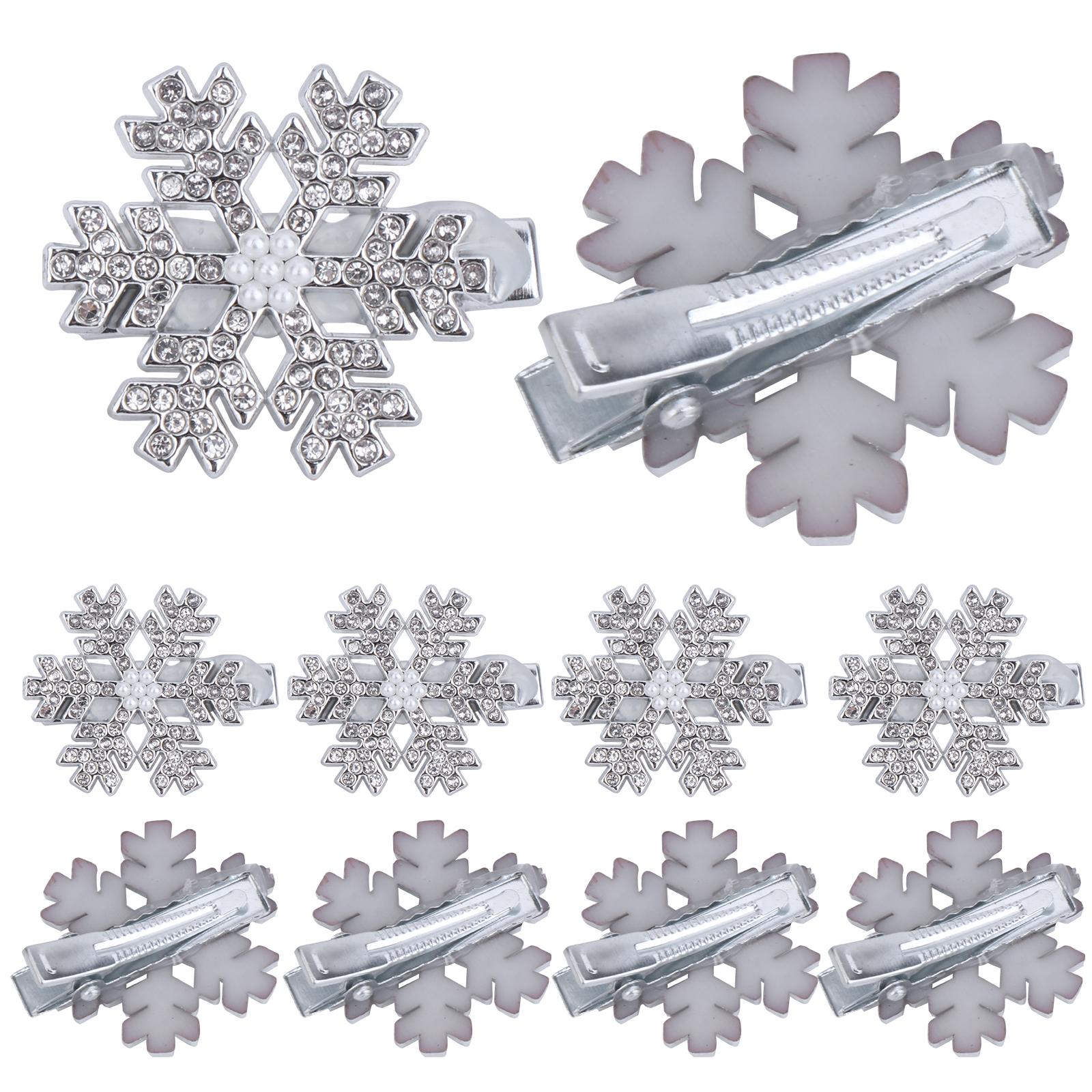 

Изящная заколка для волос с ослепительной снежинкой, привлекающая внимание заколка для волос для модниц, модная заколка для волос для женщин и девушек S