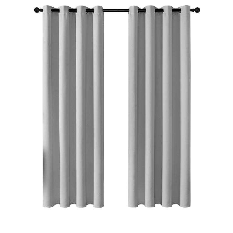 Minimalist Solid Color Blackout Curtains High Precision Thermal Insulated Window Drapes Home Decor