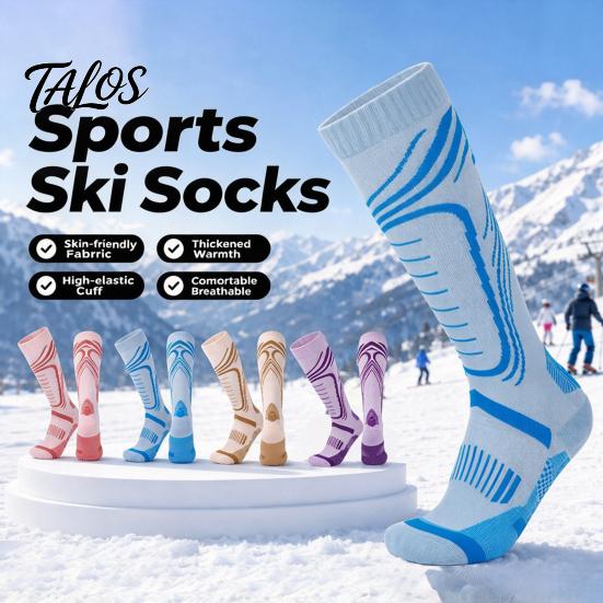 No Slip Snow Boot Socks Cotton Ski for Women, Thickened Thermal Snowboard Socks, Comfortable Pressure Relief Compression Skiing Calf Winter Sports and