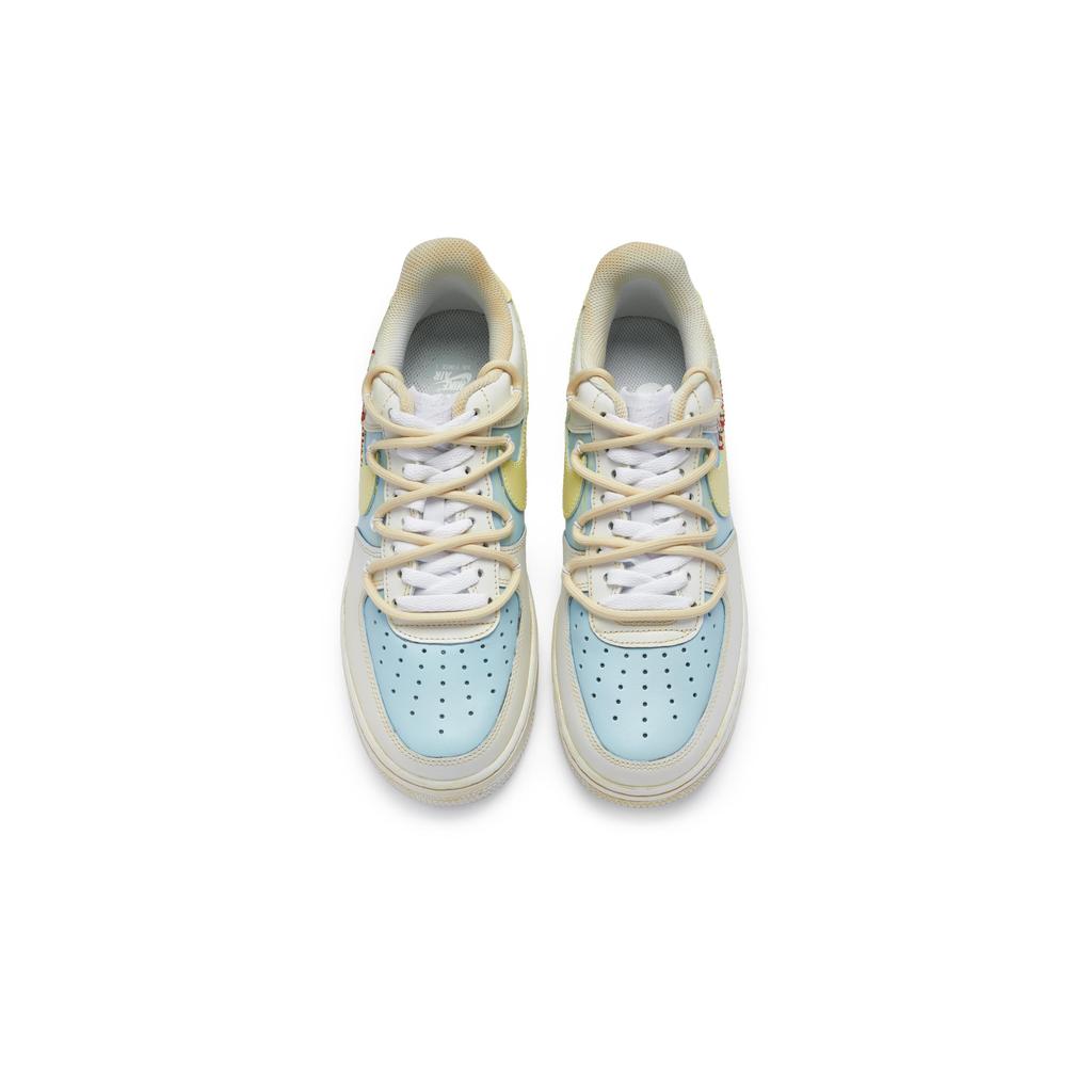 Nike Air Force 1 Low top Skateboard Shoes Men's Blue Yellow CW2288-111(Team80-)