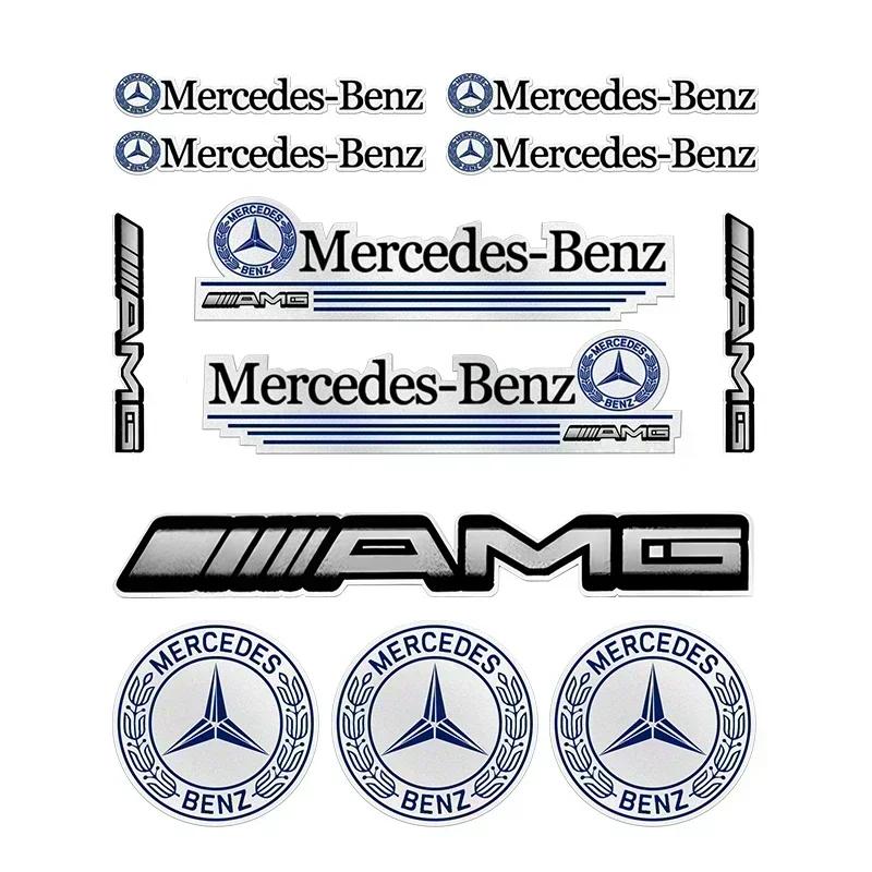 Naklejka na Samochód Nowa 2025 Dla Mercedes Benz 1 zestaw Naklejka z Godłem Samochodu Dekoracja Samochodu Naklejka Dla Mercedes Benz W204 W124 W201 W202 W212 W2
