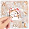 Cute Cartoon Orange Cat Vinyl Stickers Waterproof DIY Decals for Kids Adults Laptop Luggage Bottles Scrapbook Junk Decor Toy