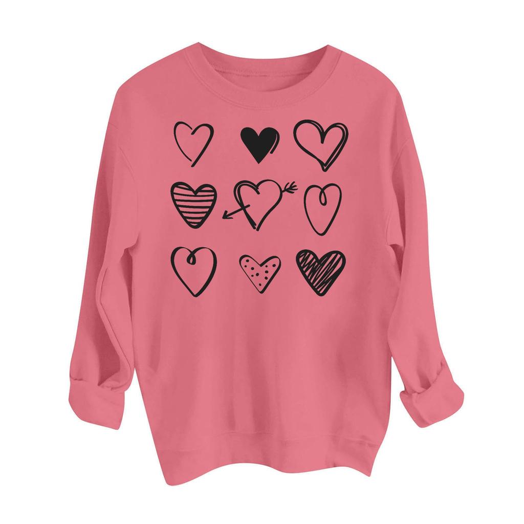 Women's Loose Printed Hooded Sweatshirt Casual Fashion Sports Sweatshirt