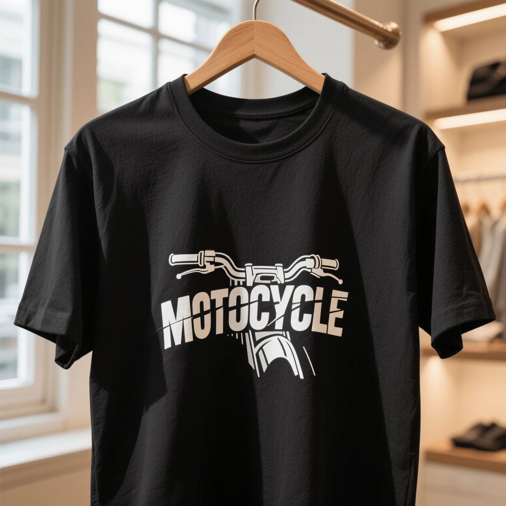Léto Horký prodej Pánské bavlněné tričko Motocyklové prvky Moto Potisk kola Volné Absorbující pot Sportovní Cyklistický Potisk Tričko Top