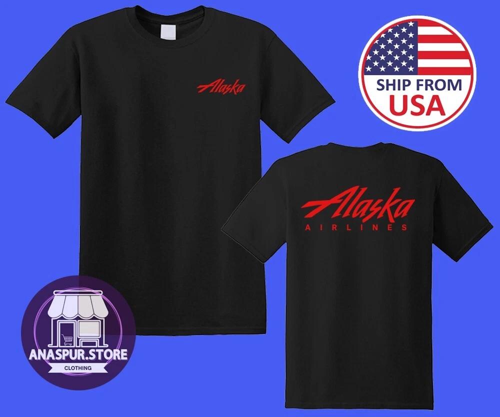 Alaska Airlines Retro Men s Black Size S-5XL 2XL