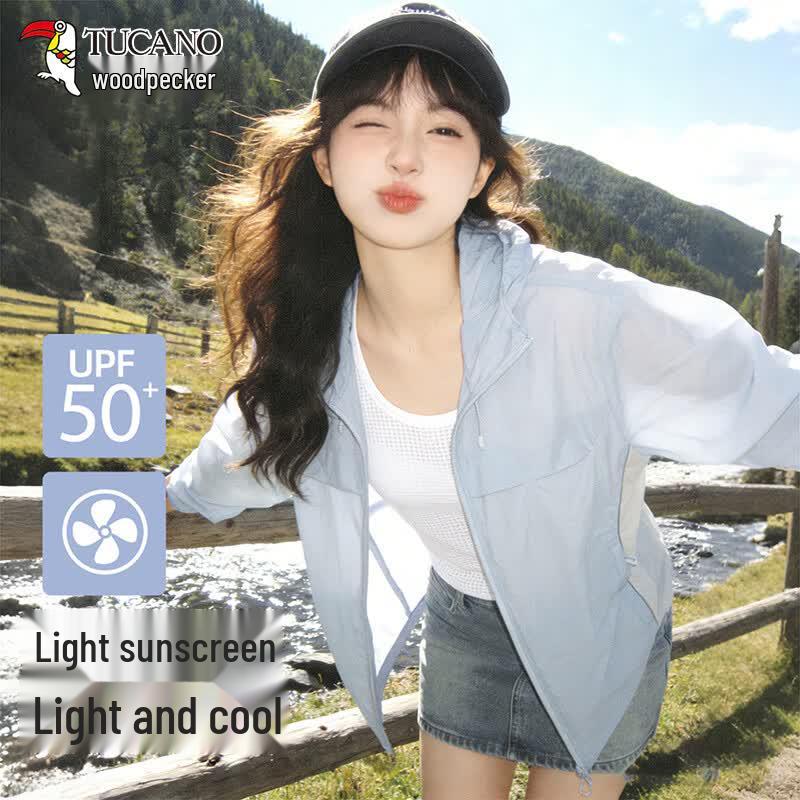 TUCANO Women's Ice Silk Hooded UV Protection Sun Jacket