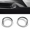 Silver ABS Front Bumper Air Vent & Fog Light Cover Trim Set for Cars