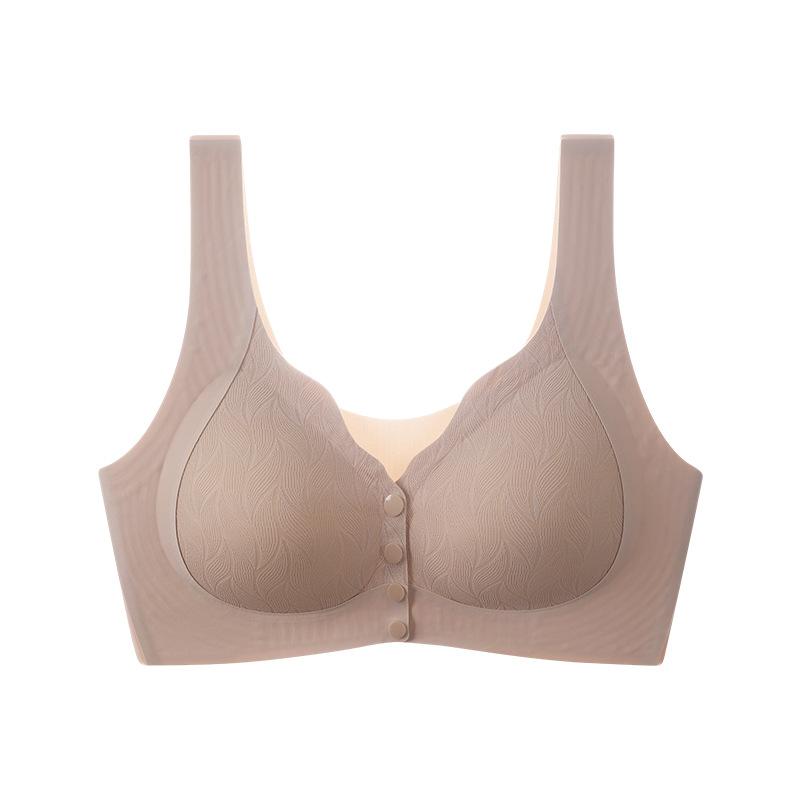 Plus Size Female Summer Comfort Front Buckle Non Wire Vest Type Underwear