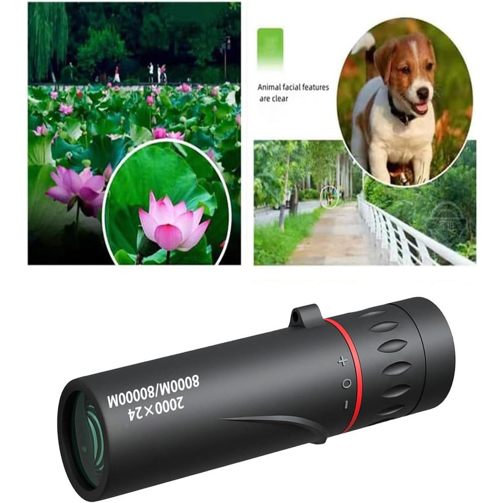 2000X25 High Power Mini Monocular, Waterproof Telescope for Moon Watching, Birding, Travel, Concert, Hunting