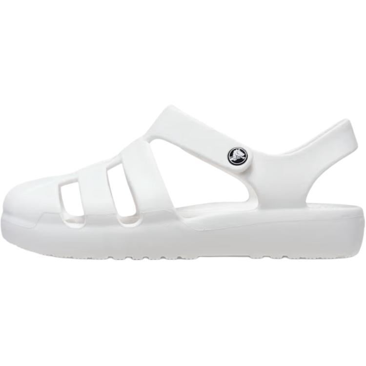 

Crocs Classic Fisherman Anti Slip Wear Resistant Low Top Children s Sandals White Kids 29-30 белый