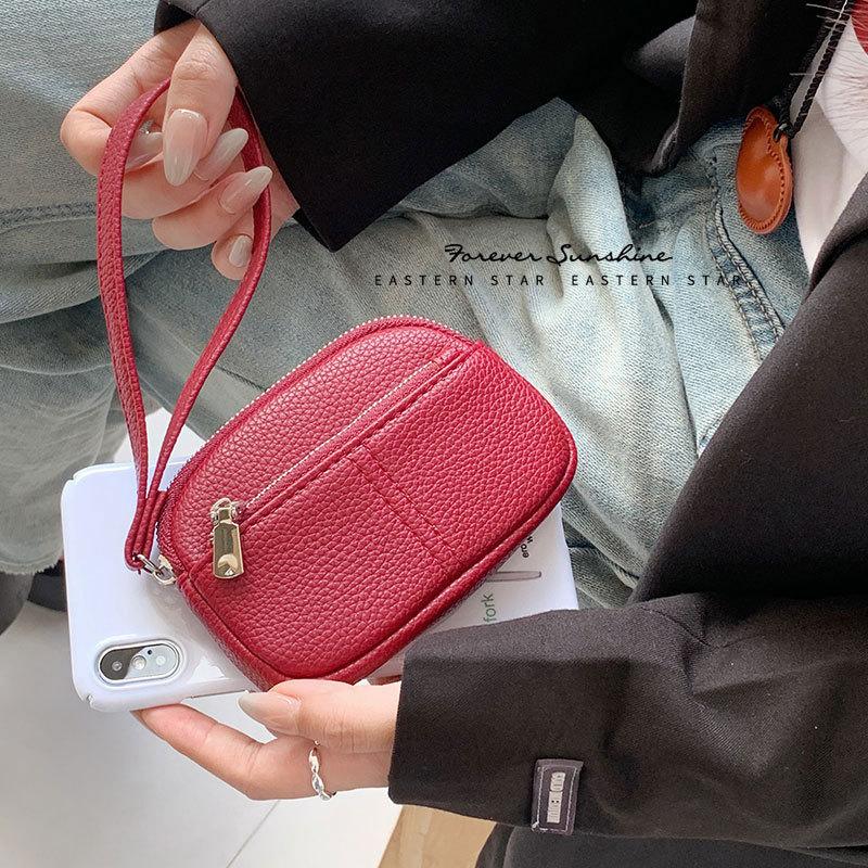 Sac à Changement Féminin Haut de Gamme Mini Petit Portefeuille Sac à Suspendre pour Clés Portefeuille Étudiant Féminin Mignon