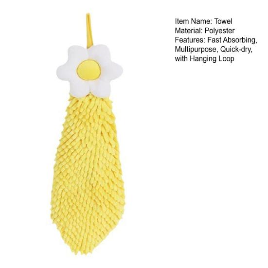 Hand Towels with Hanging Loop Super Soft Quick-Dry Absorbent Hand Towels for Kitchen Bathroom Office Gym Multi-Use Decorative And Hygienic Cleaning