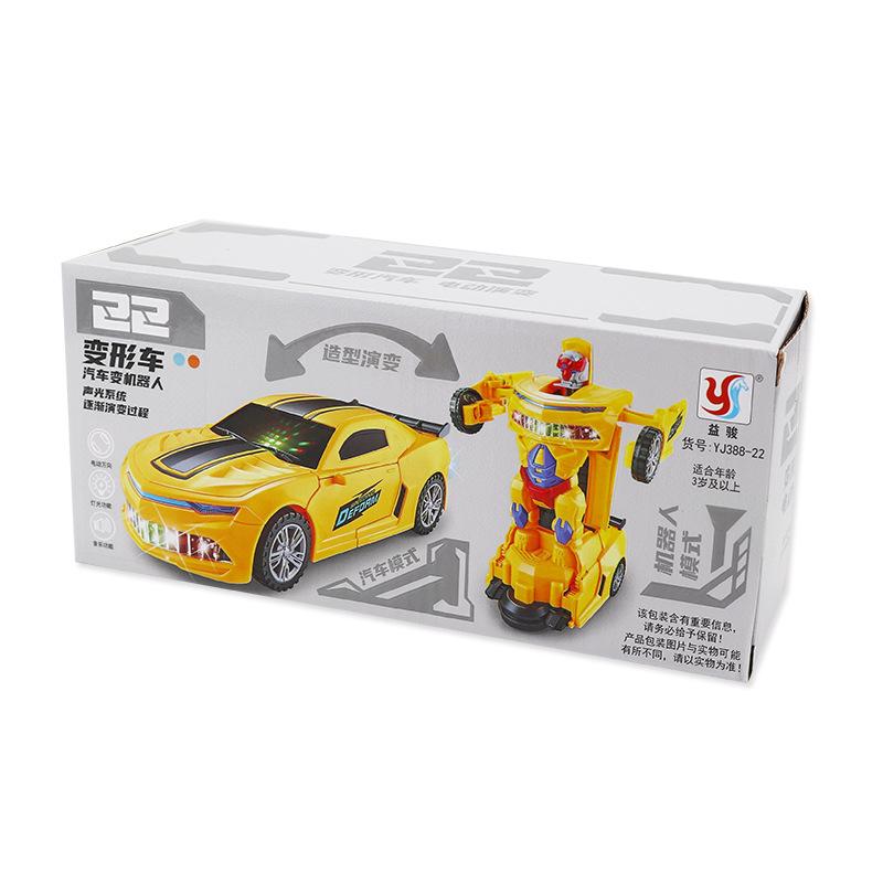 Electric Stunt Car Deformation Robot Music Light Universal Driving Electric Children's Toy