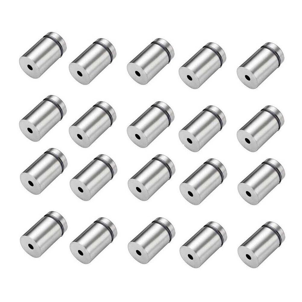 20 PCS Stainless Steel Stand Off Bolts for Secure Installation of Acrylic and Glass Signage Advertisement Fixings