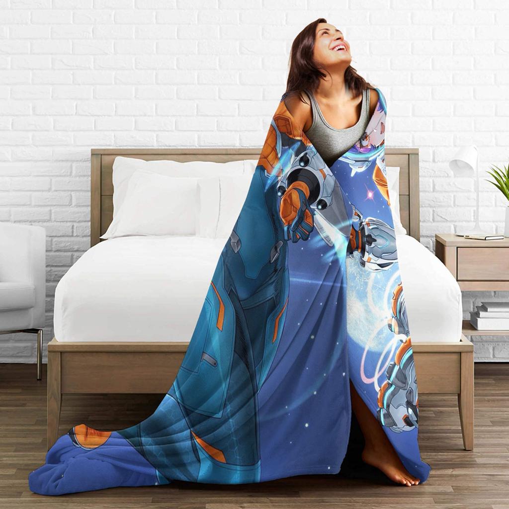 Overwatch Juno Blanket  Warm Street Trend Plush Bedding Throws For Kids Living Room Flannel Bedspread Bed Cover