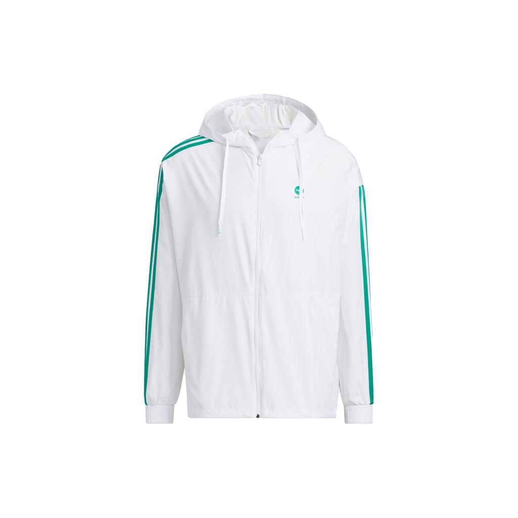 Adidas Neo Essentials Windbreaker With Three-Stripe Colorblock Unisex Outerwear White IA4963