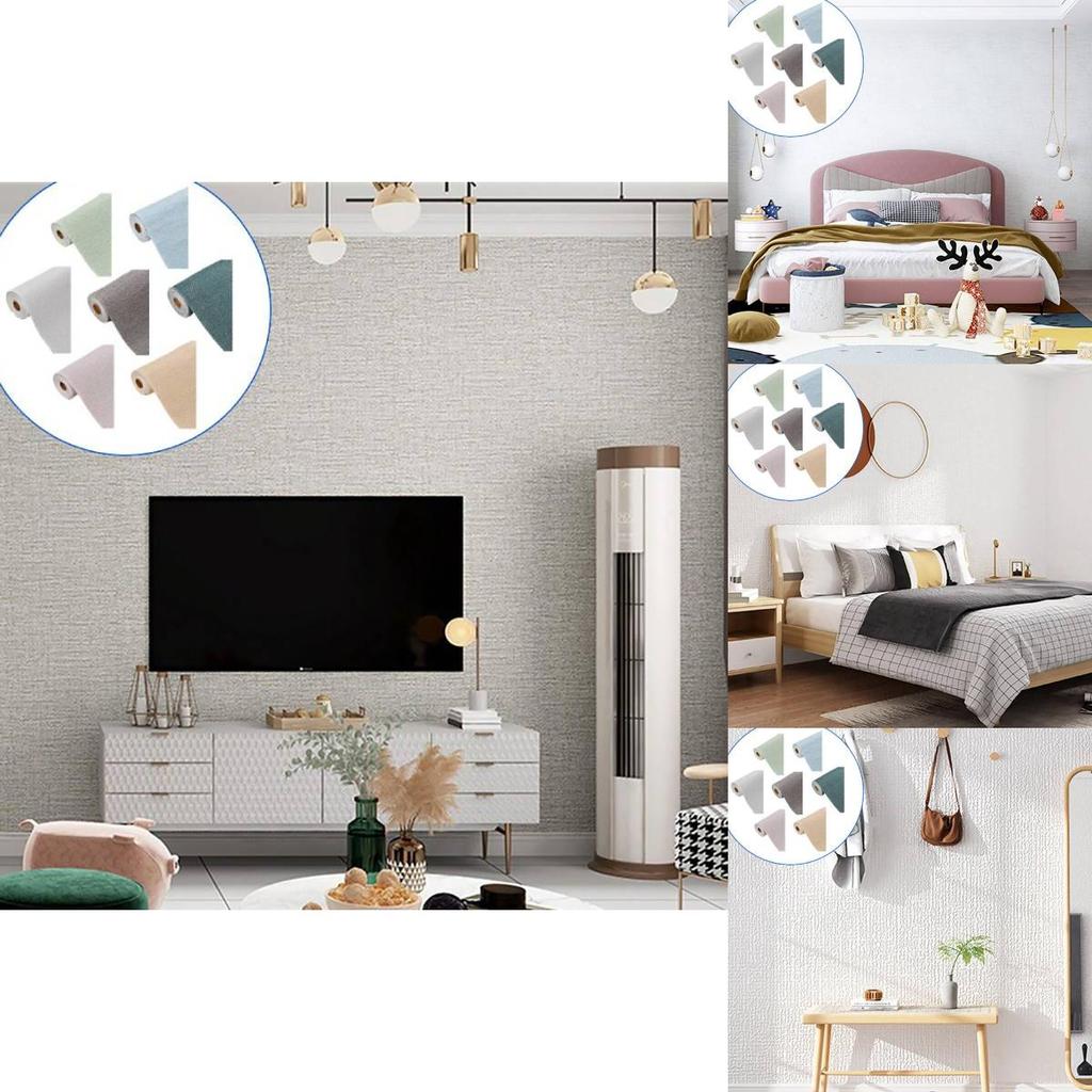 Hochwertiger wasserdichter Schaumstoff-Wandaufkleber mit schickem einfarbigem Design für jeden Raum