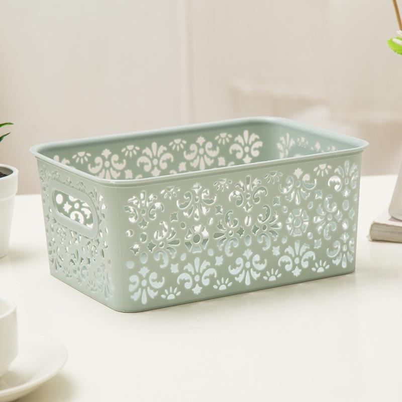 Yulinmeijia Multi-Purpose Plastic Storage Basket for Kitchen, Cosmetics, and Bath