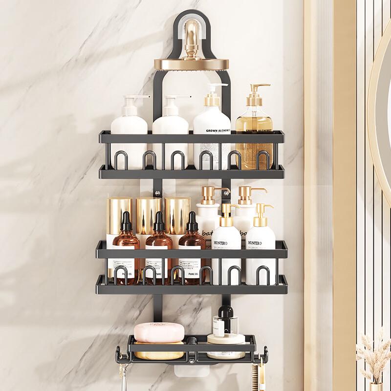 CMAOS Carbon Steel Shower Caddy Wall Shelf
