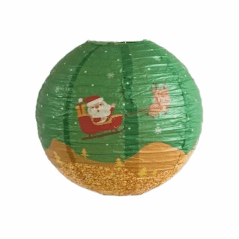 Xmas Decoration Christmas Paper Lantern DIY Festival Lanterns Folding Lantern Ball Party Supplies