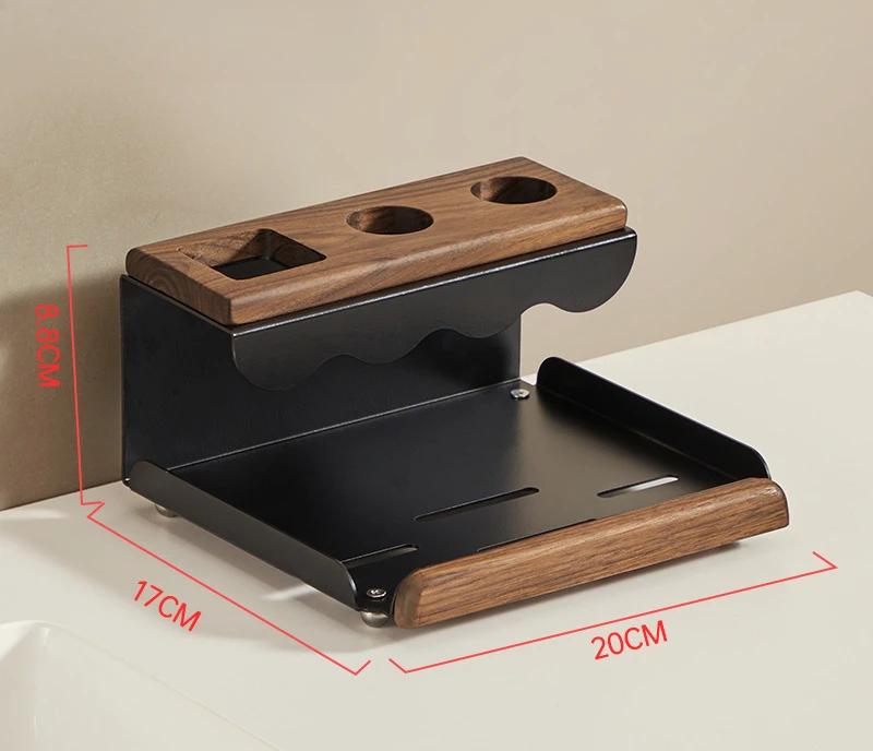 

Walnut Electric Toothbrush Holder Bathroom Bathroom Vanity Top Tooth Cup Toothpaste Mouthwash Cup Organiser чорний