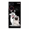 6.8" For ZTE Nubia Z60 Ultra Case Shockproof Black Silicone Soft Phone Case For ZTE Nubia Z60 Ultra Back Cover Case Cute Cartoon