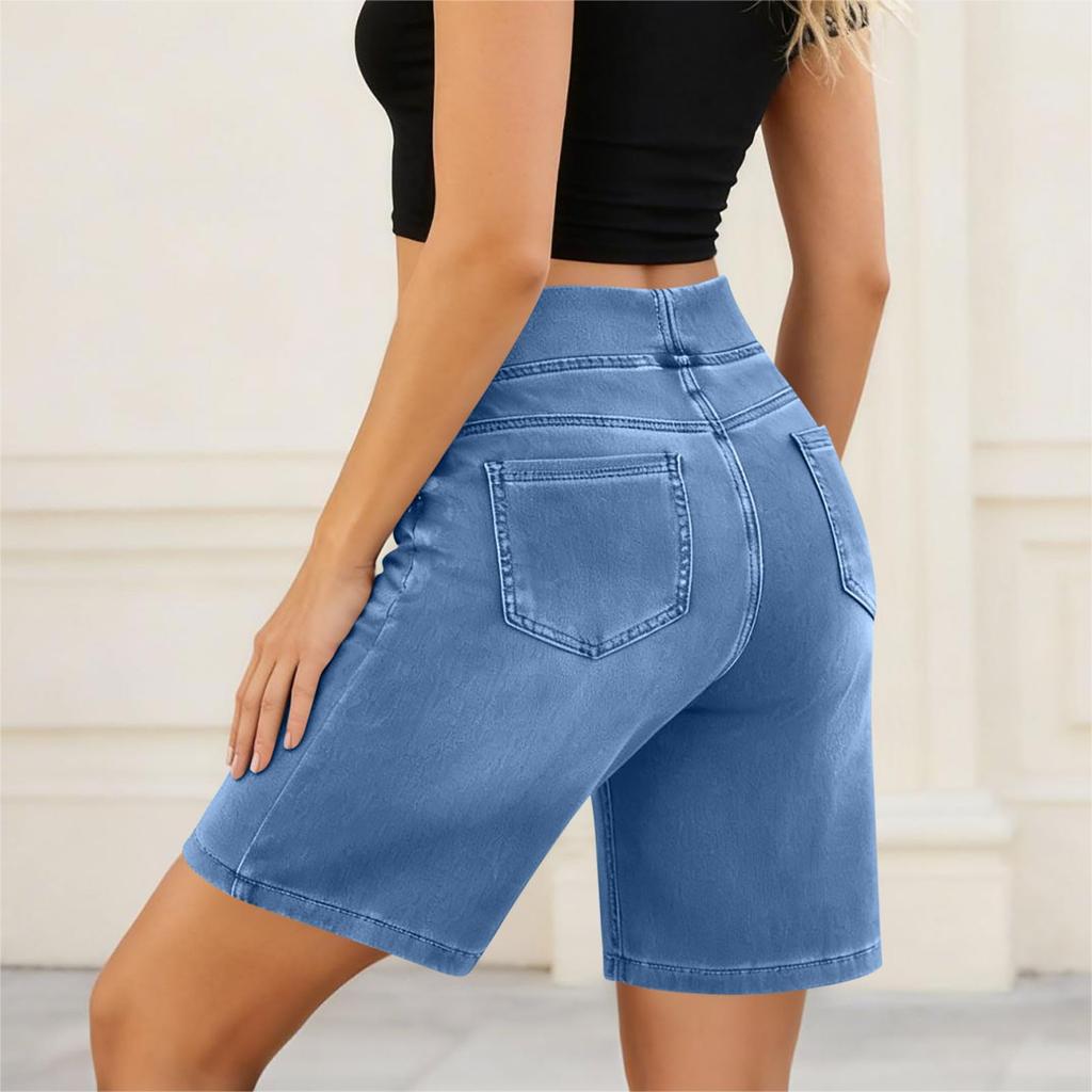 Ladies' Casual  Versatile Fashionable Denim Shorts