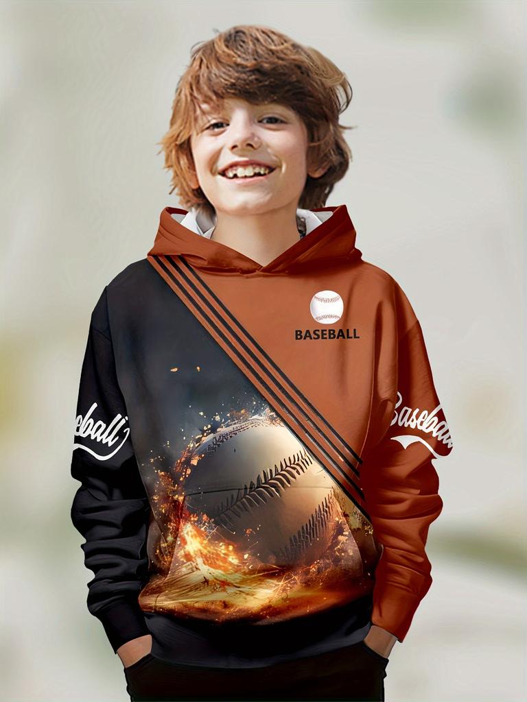 Dětské oblečení Chlapci Mikiny s dlouhým rukávem 3D potisk plamenem Děti Jaro Podzim Oblečení Ležérní Stylový Kluk Dívčí Oblečení Pulovr Topy