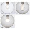 Interform Aurelia L Pendant Light LT-1941BU with Clear House Bulb, Incandescent Bulb, Bubble Glass, L