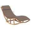 Day and Night - Day and Night Rocking Lounger with Solid Teak Wood Cushion