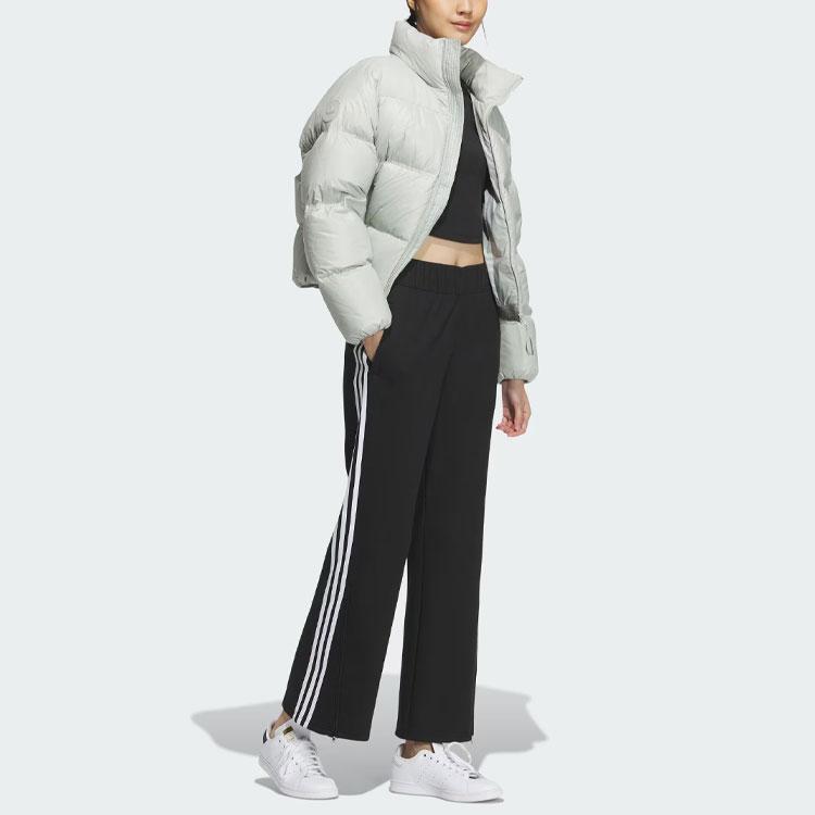 Adidas Originals 600 Puffer Down Jacket With Solid Color Logo Women Outerwear Silver-Grey IK2798