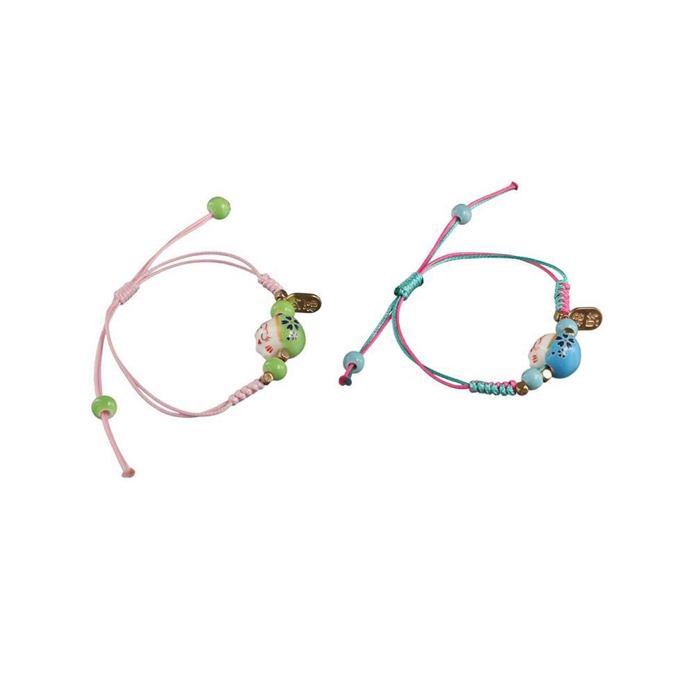 Design Multi-color Ceramic Chinese Style Bracelet Women Bracelet Couple Hand Rope Braided Bracelet