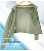 Unisex Lightweight UV Protection Summer Ice Silk Hooded Jacket for Outdoor Activities