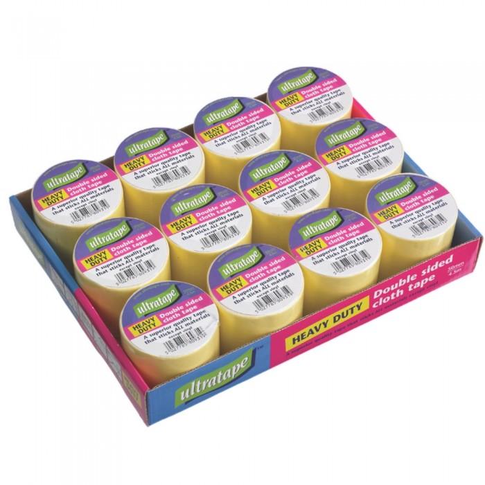 Ultratape Rhino Heavy Duty Double Sided Cloth Tape 50mm x 4.5m