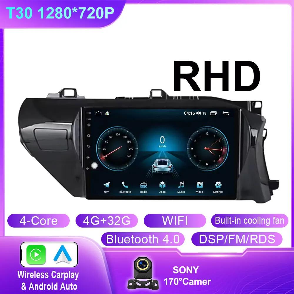 

Android 14 Carplay Car Radio For Toyota HILUX REVO VIGO IMV 2016 2017 Navigation GPS Multimedia Player WiFi+4G Stereo Video BT