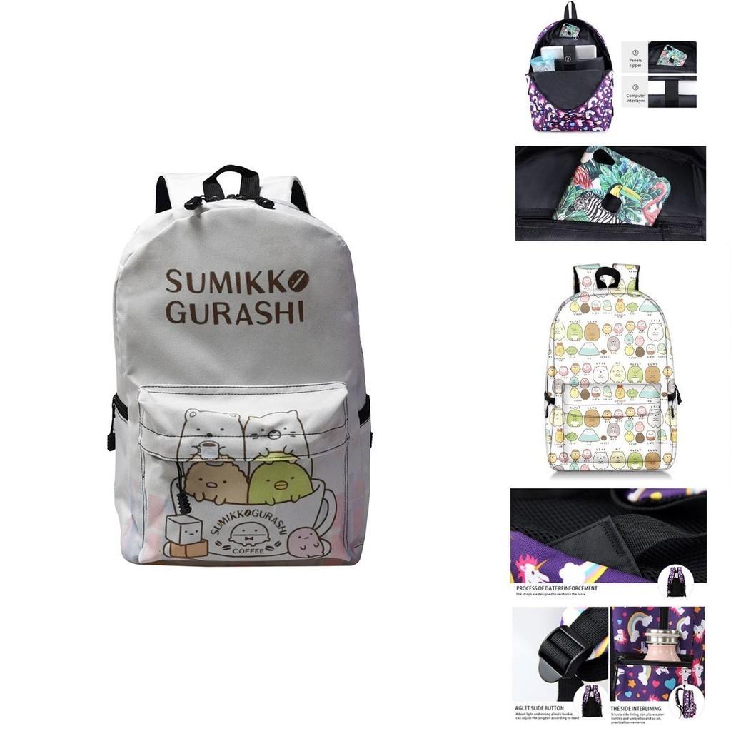 Sumikkogurashi Backpack With Adjustable Padded Straps For Outdoor And School Use