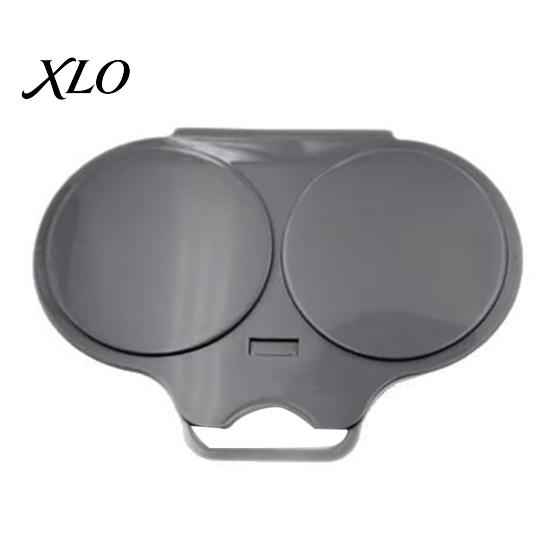Heat Resistant Egg Poacher Dual Cavity with Lid & Handle, Quick-Heat Microwave Safe Kitchen Gadget for Eggs Cooker 2 Eggs, Quick Oil-Free Cooking,