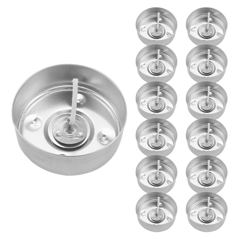 2025 Trend 150Pcs Aluminum Tea Lights Cups, With 150 Pcs Candle Wicks Empty Candle For Candle Lovers