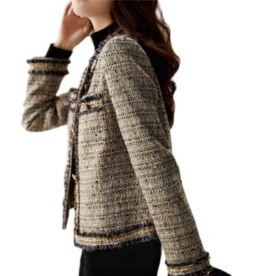 Französisch Stil Kleine Duft Mantel frauen Tweed Kurze Jacken Weibliche Herbst Neue Outwear Temperament Mantel Damen Top
