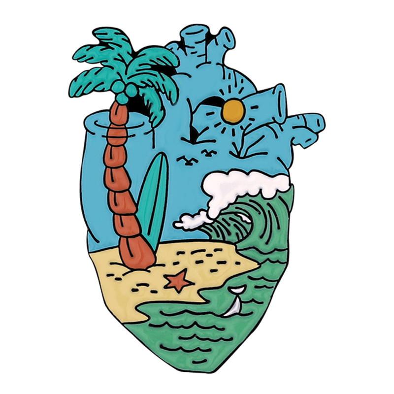 

Елегантна брошка у формі серця Красивий модний аксесуар для чоловіків та жінок XZ7435