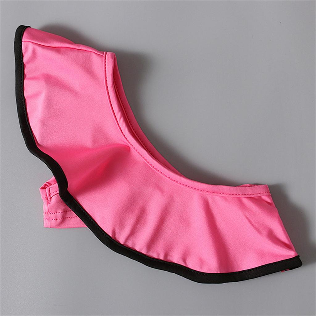 Dětské letní malé plavky s volánky a krátkými rukávky, trojúhelníkové šortky s odhalenými rameny, dvoudílné plavky