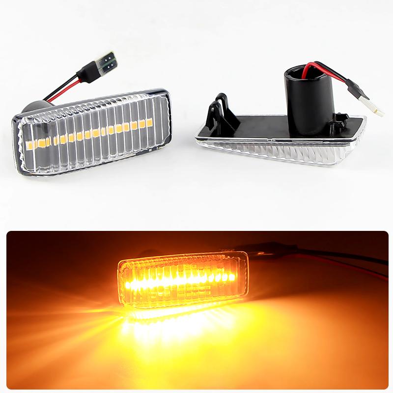 

2pcs LED Side Marker Blinker Light Fit For Mercedes W201 W202 C-CLASS W124 E-CLASS W140 S-CLASS R129 SL-CLASS Turn Signal Lamp
